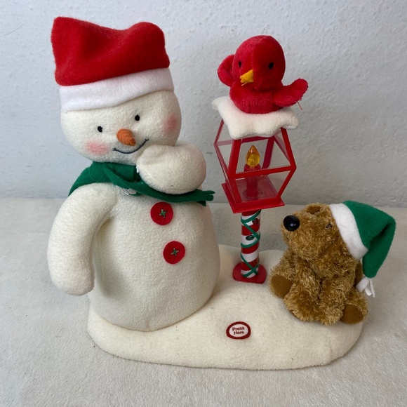 2013 Hallmark Jingle Pals Singing Animated Wish Merry Christmas Snowman Dog Bird - Picture 1 of 14